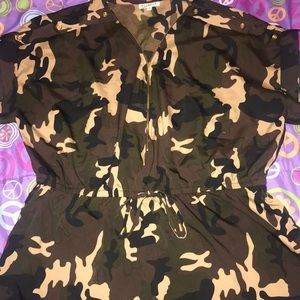 This is a camouflaged shirt never be worn